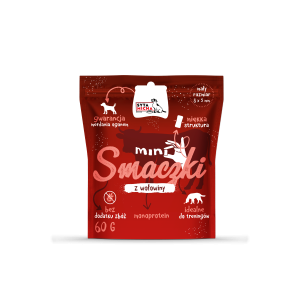 Mini smaczki dla psa z wołowiną 60g