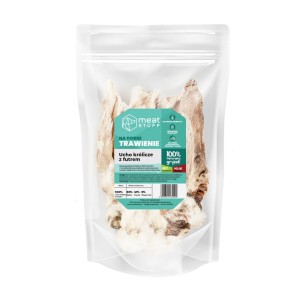 MEAT STUFF - Ucho królicze z futrem - 5 szt.