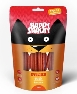 HAPPY SNACKY - patyczki z kaczki - 80g