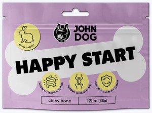 John dog - Kość do żucia Happy Start - 12 cm