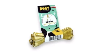DOGY - Kość z królikiem i bananem - 10cm