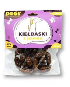 DOGY - Kiełbaski z jelenia - 100g
