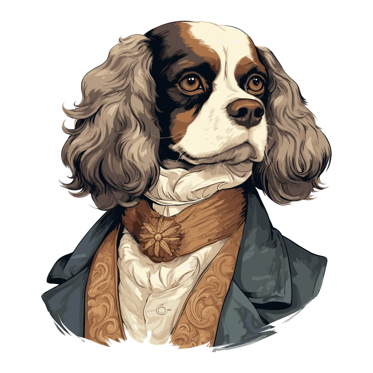 Pies garnitur i muszka Cavalier_King_Charles_Spaniel