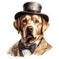 Pies garnitur i muszka Labrador_Retriever