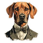 Pies garnitur i muszka Rhodesian_Ridgeback