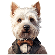 Pies garnitur i muszka West_Highland_White_Terrier
