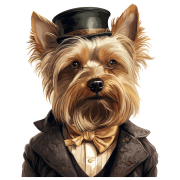 Pies garnitur i muszka Yorkshire_Terrier