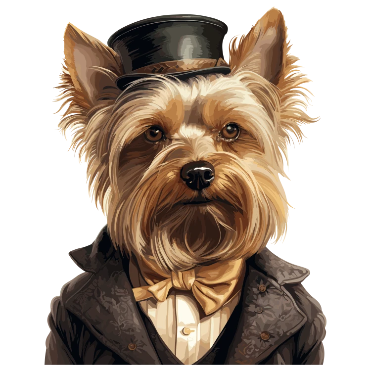 Pies garnitur i muszka Yorkshire_Terrier