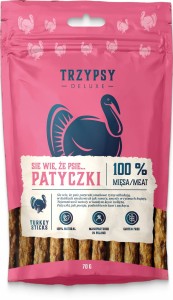 TRZYPSY DELUXE sie wie, że psie... patyczki z indyka