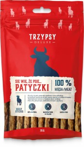 TRZYPSY DELUXE sie wie, że psie... patyczki z wołowiny