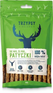 TRZYPSY DELUXE sie wie, że psie... patyczki z jelenia