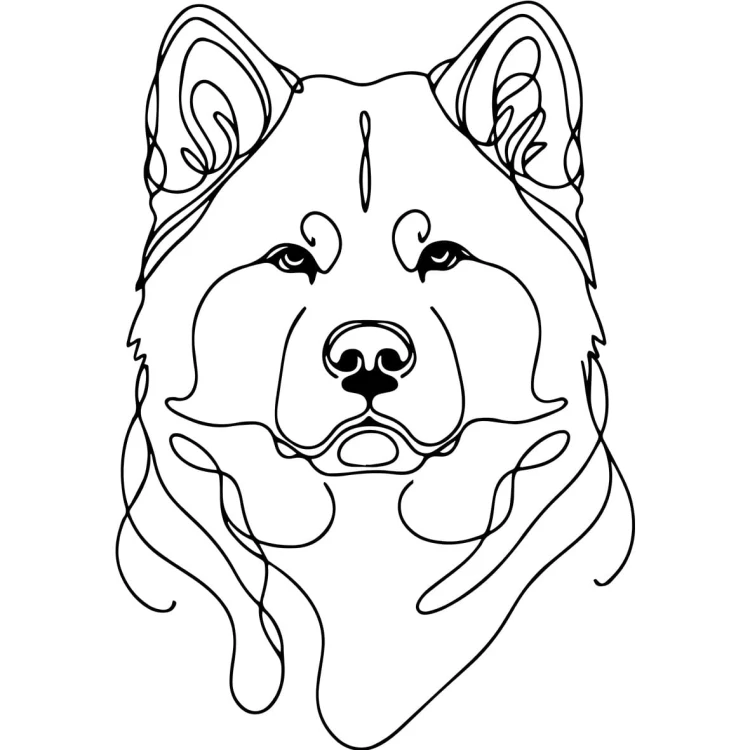 Grafika LINE akita