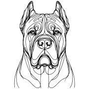 Grafika LINE cane corso