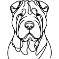 Grafika LINE shar pei
