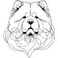 Grafika LINE chow chow