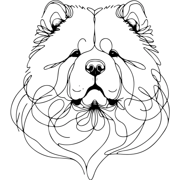 Grafika LINE chow chow
