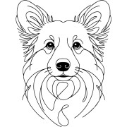 Grafika LINE corgi