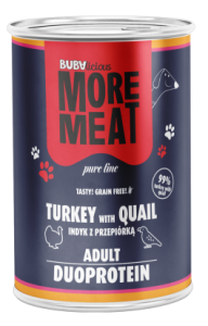 BUBAlicious More Meat duo Pure 400g indyk przepiórka