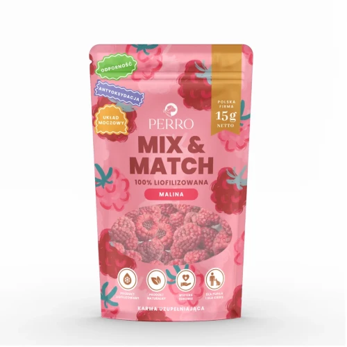 MIX & MATCH Malina Przysmaki liofilizowane 15g