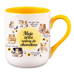 Kubek - moje serce należy do chomików - 330 ml