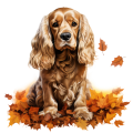 Jesienny kubek z psem – American Cocker Spaniel