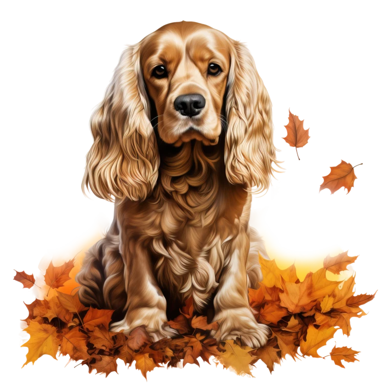Jesienny kubek z psem – American Cocker Spaniel