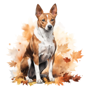 Jesienny kubek z psem – Basenji