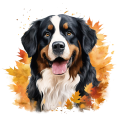 Jesienny kubek z psem – Bernese Mountain Dog
