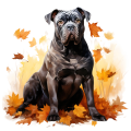Jesienny kubek z psem – Cane Corso