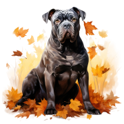 Jesienny kubek z psem – Cane Corso