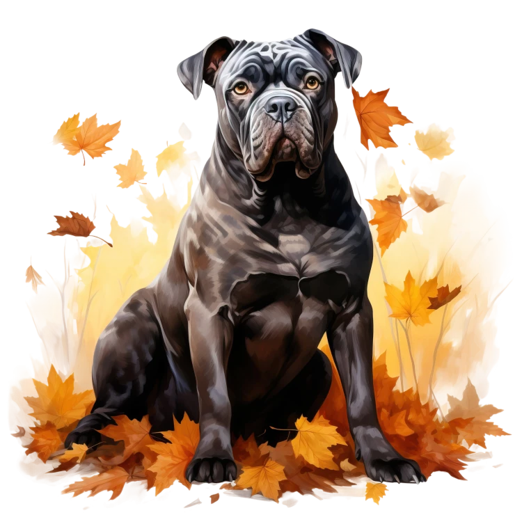 Jesienny kubek z psem – Cane Corso