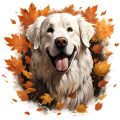 Jesienny kubek z psem – Great Pyrenees