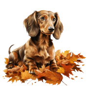 Jesienny kubek z psem – Dachshund