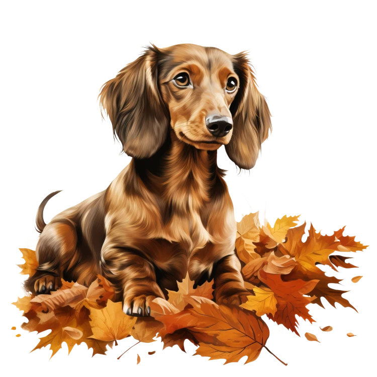 Jesienny kubek z psem – Dachshund