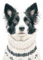 Pies w sweterku – Border Collie