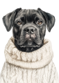 Pies w sweterku – Cane Corso
