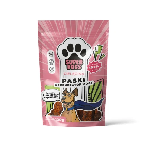 Paski SUPERDOGS Regenerator Mocy. Cielęcina.webp