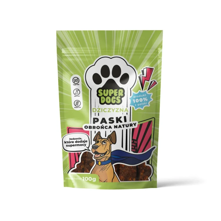 Paski SUPERDOGS Obrońca Natury. Dziczyzna.webp