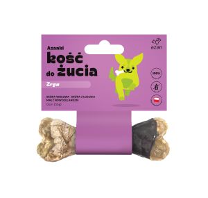 Azanki Kość do żucia ZRYW z małżami nowozelandzkimi, MSM i chondroprotektorami S/M 12cm