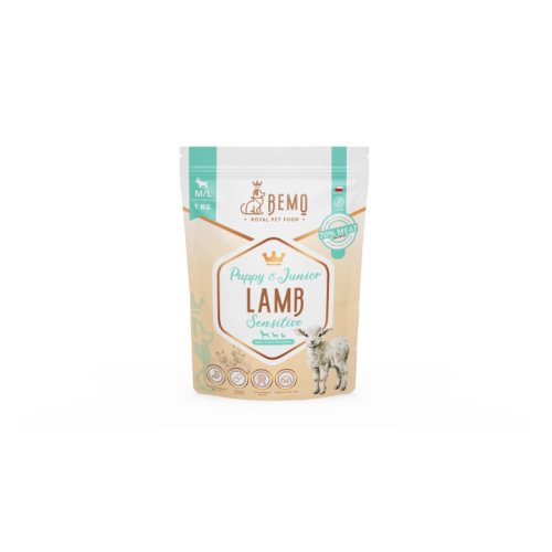 Bemo Puppy & Junior Sensitive Lamb - hipoalergiczna karma sucha dla szczeniąt z jagnięciną.jpg