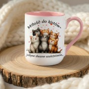miłość do kotów jedyne słuszne uzaleznienie - 330 ml.jpg