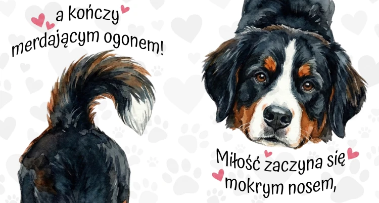 Kubek 450 ml z rasą psa do wyboru – berneńczyk
