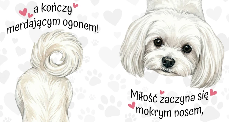 Kubek 450 ml z rasą psa do wyboru – maltańczyk