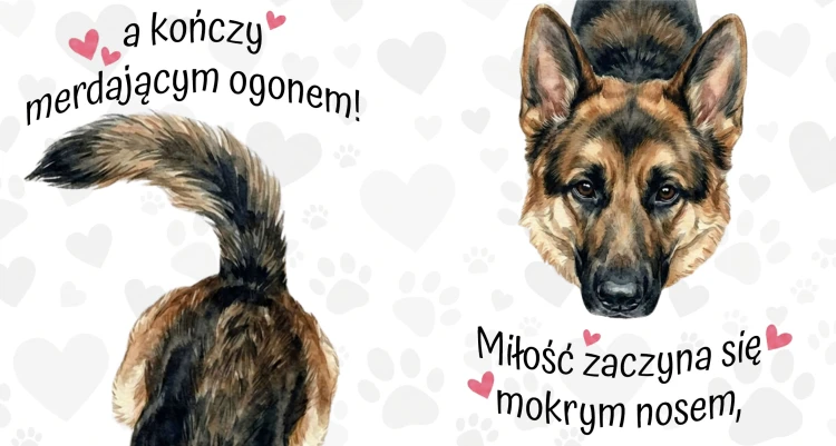 Kubek 450 ml z rasą psa do wyboru – owczarek niemiecki