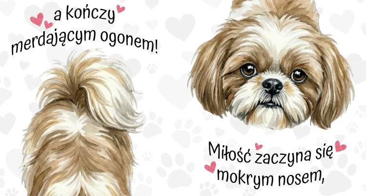 Kubek 450 ml z rasą psa do wyboru – shih tzu