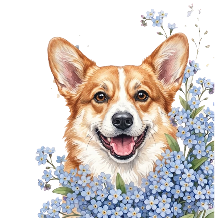 niezapominajki corgi.png