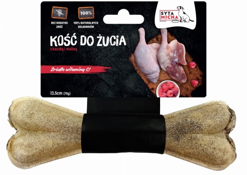 Kość-do-żucia-z-kaczką-i-maliną